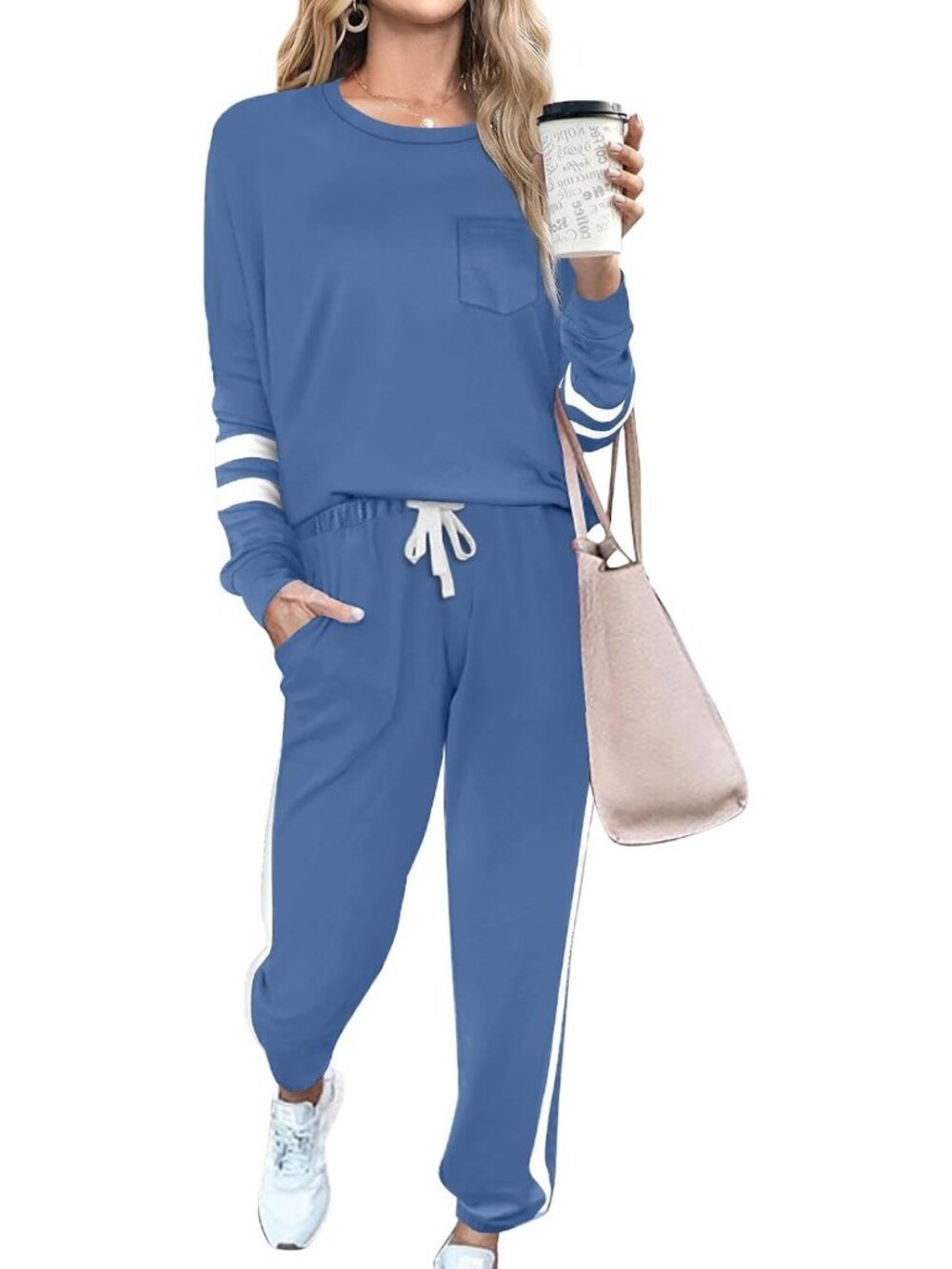 Cozy Women's 2-Piece Lounge Set | Stylish Fall Sweatsuit Outfit